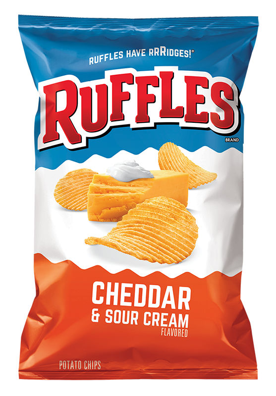 RUFFLES® Cheddar & Sour Cream Flavored Potato Chips
