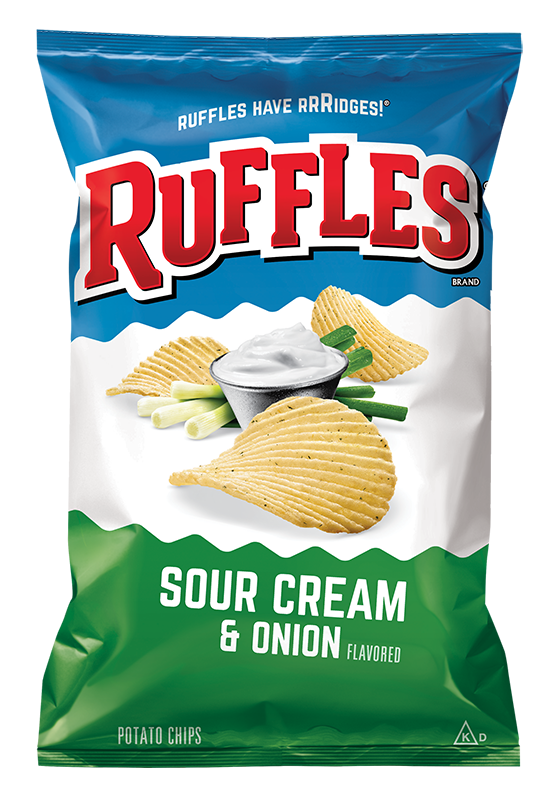 RUFFLES® Sour Cream & Onion Flavored Potato Chips
