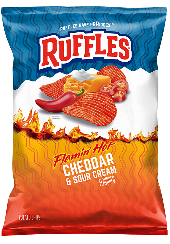 Ruffles - Ruffles, Baked - Potato Chips , Cheddar & Sour Cream