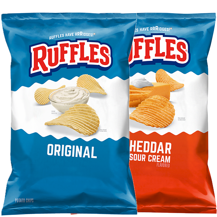 Ruffles Baked Flamin' Hot Flavored Potato Crisps Bag - Esupli.Com