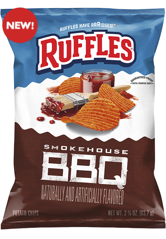 RUFFLES® Smokehouse BBQ Flavored Potato Chips