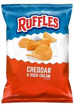 Ruffles Baked Flamin' Hot Flavored Potato Crisps Bag - Esupli.Com