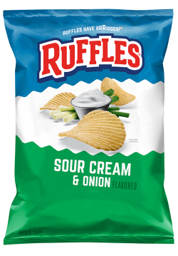 Ruffles Baked Flamin' Hot Flavored Potato Crisps Bag - Esupli.Com