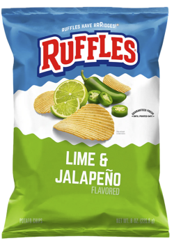 Ruffles Baked Flamin' Hot Flavored Potato Crisps Bag - Esupli.Com