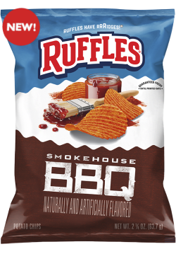 RUFFLES® Smokehouse BBQ Flavored Potato Chips